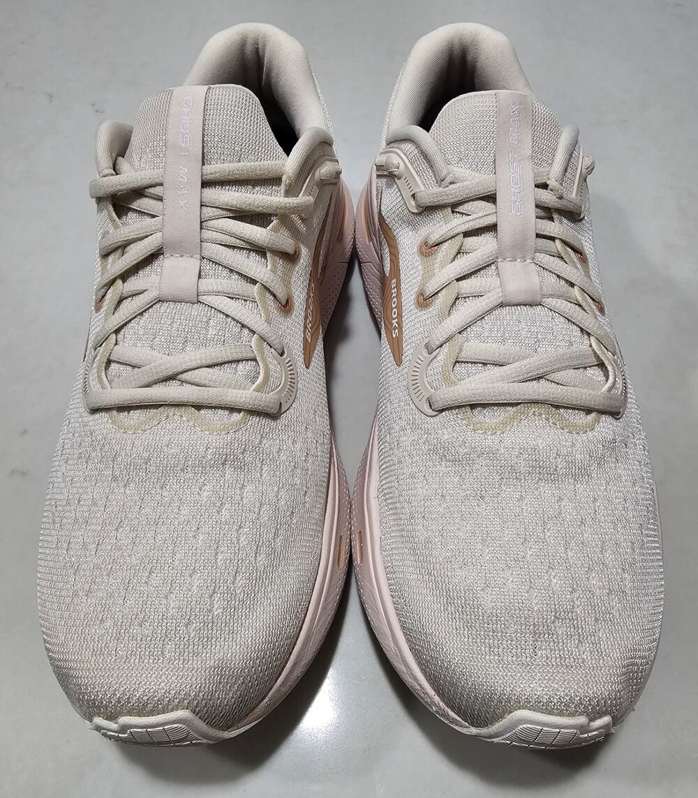Brooks Ghost Max Women’s Running Shoes White Pink Sneakers US 9 Medium B Athleti